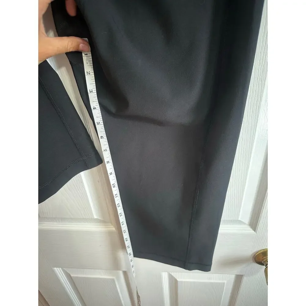 Nike Y2K NWT Deadstock Capri Leggings Black Athletic Pants Sz L Slim Fit